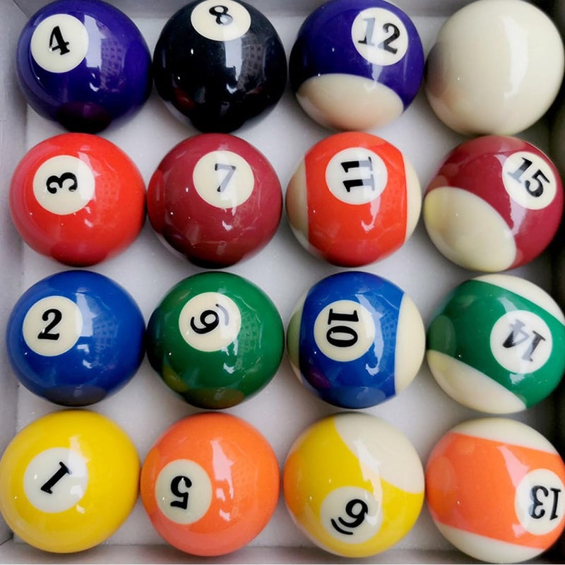 Ovewibi Replacement Billiards Ball Set, 1-1/2" Mini Size, 1.5 Inch, Replacement Balls with Cue Ball & Billiard #8 Ball, Billiards Ball Accessories - Image 4